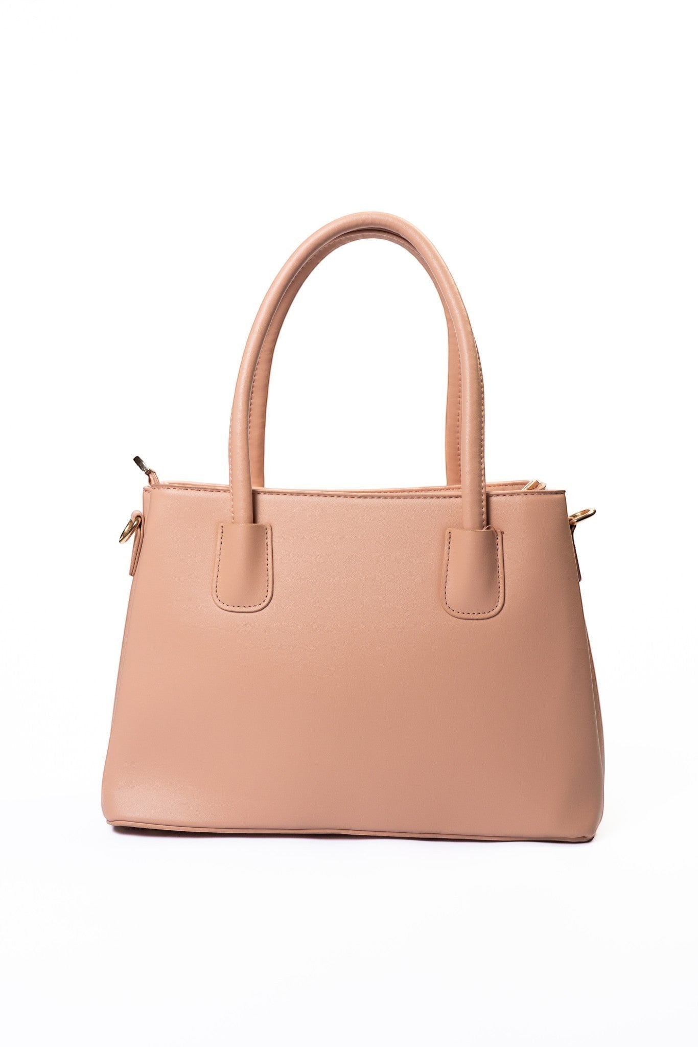 siddhata pink medium handbag in high quality PU leather with sturdy handles and a spacious design